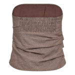 JihoCC Stripe Tube Top - Brown - Afbeelding 2