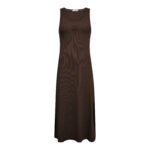 GrannyCC Rib Emb Tank Dress - Dark Brown