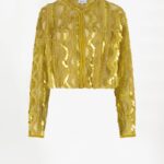 Marceline Sequins Jacket - Solar Lime