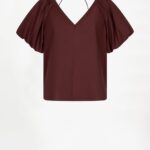 Rosalie Balloony Top - Cacoa Berry
