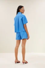 Mara Poplin Blouse - Regatta Blue - Afbeelding 3