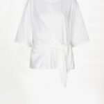 Dori Twist Detail Tee - Off White