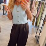 Evita Crop Harem Tall Pant - Mocca