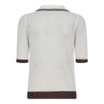 LueCC Pointelle SS Cardigan - Off White - Afbeelding 2