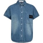 Denim NS Logo Shirt - Used Denim