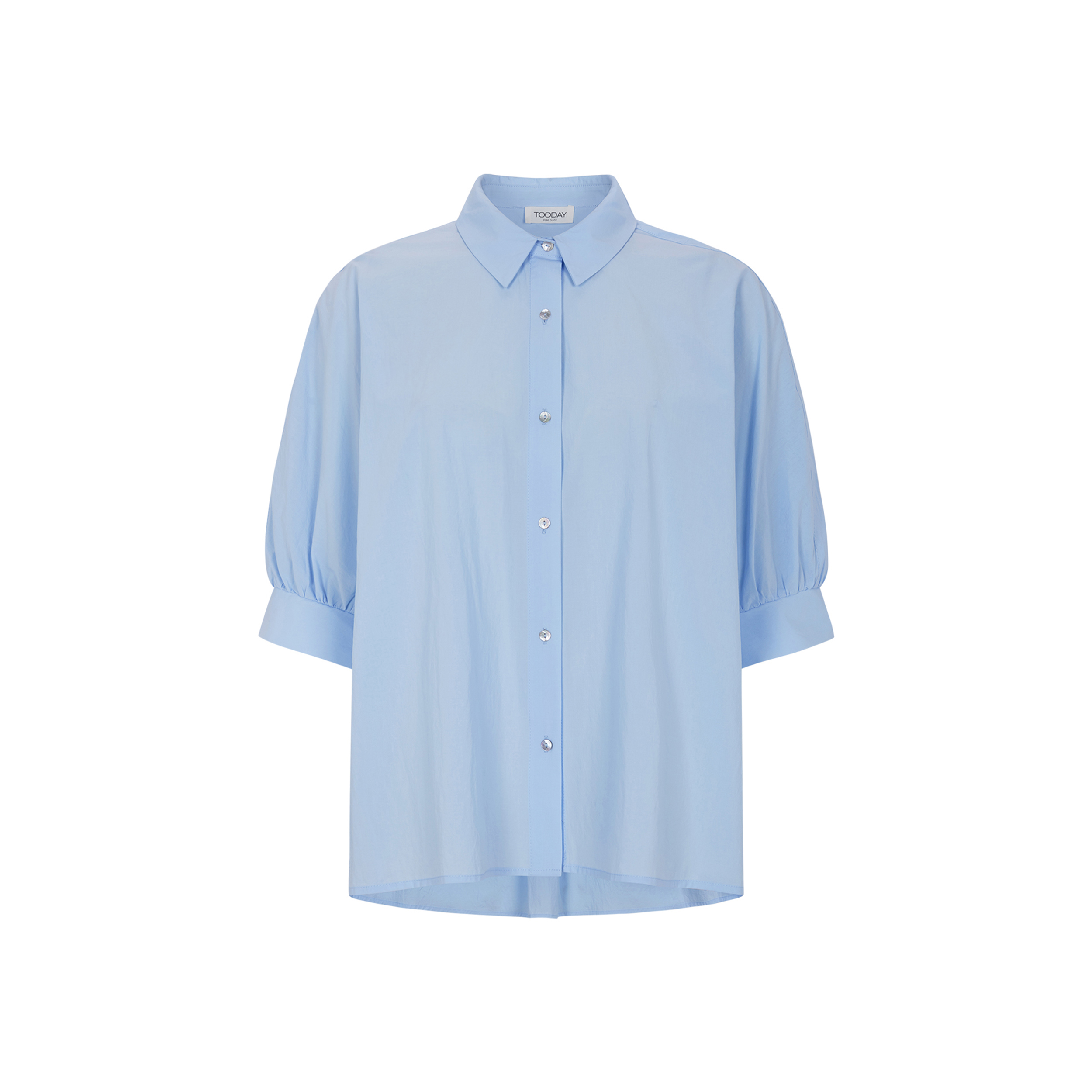 TD126-144 – 318 Chambray Blue – Extra 1 Anabel Oversize Shirt - Chambray Blue - Afbeelding 1