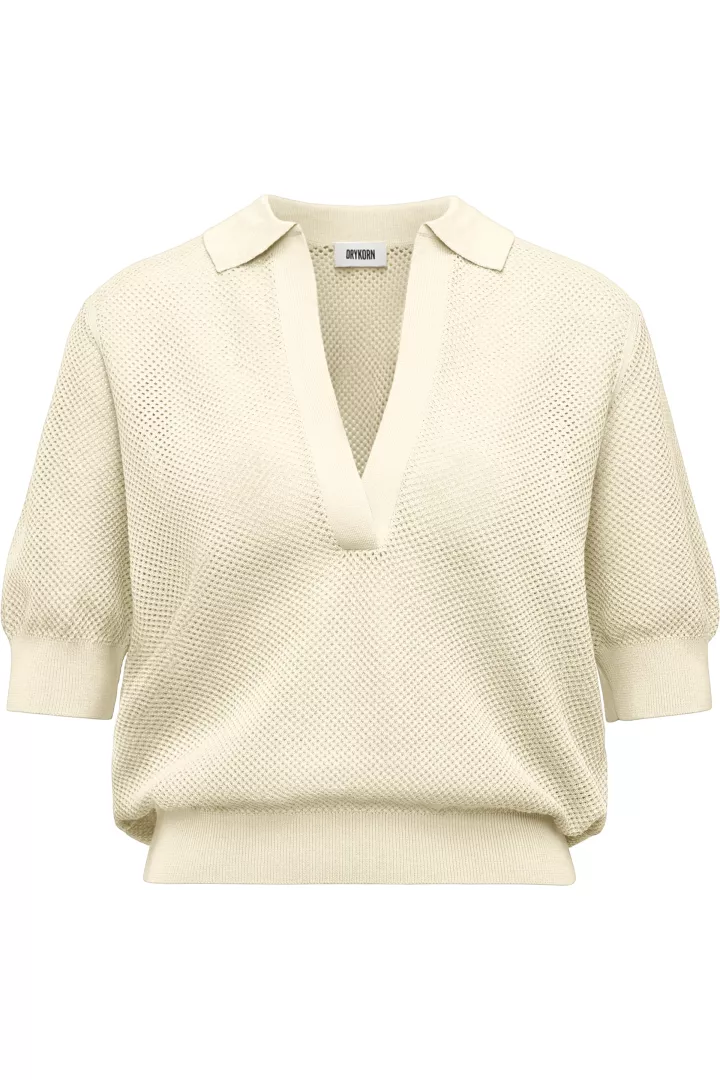1235814-10_88_425137_88655_DYLAI_7808_07_720x1080 Dylai Knit Polo - Soft Yellow - Afbeelding 1