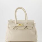 Birdie Small Leather Bag - Ecru