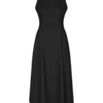 Zora Poplin Dress - Black
