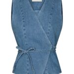 Samara Denim Waistcoat - Blue
