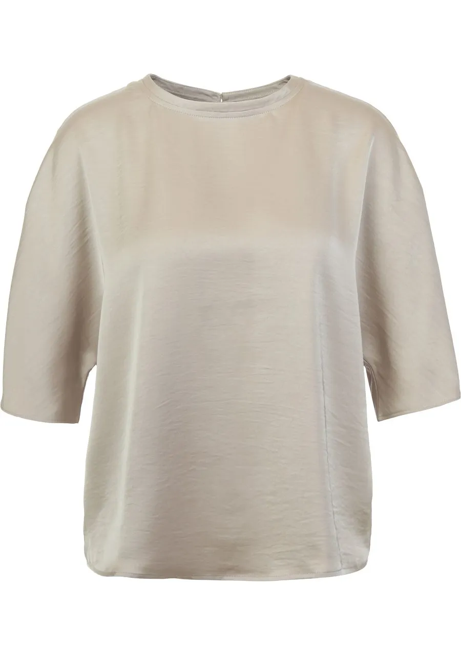 328045_2100_1 TDAya SS Blouse - Prairie Sand - Afbeelding 1