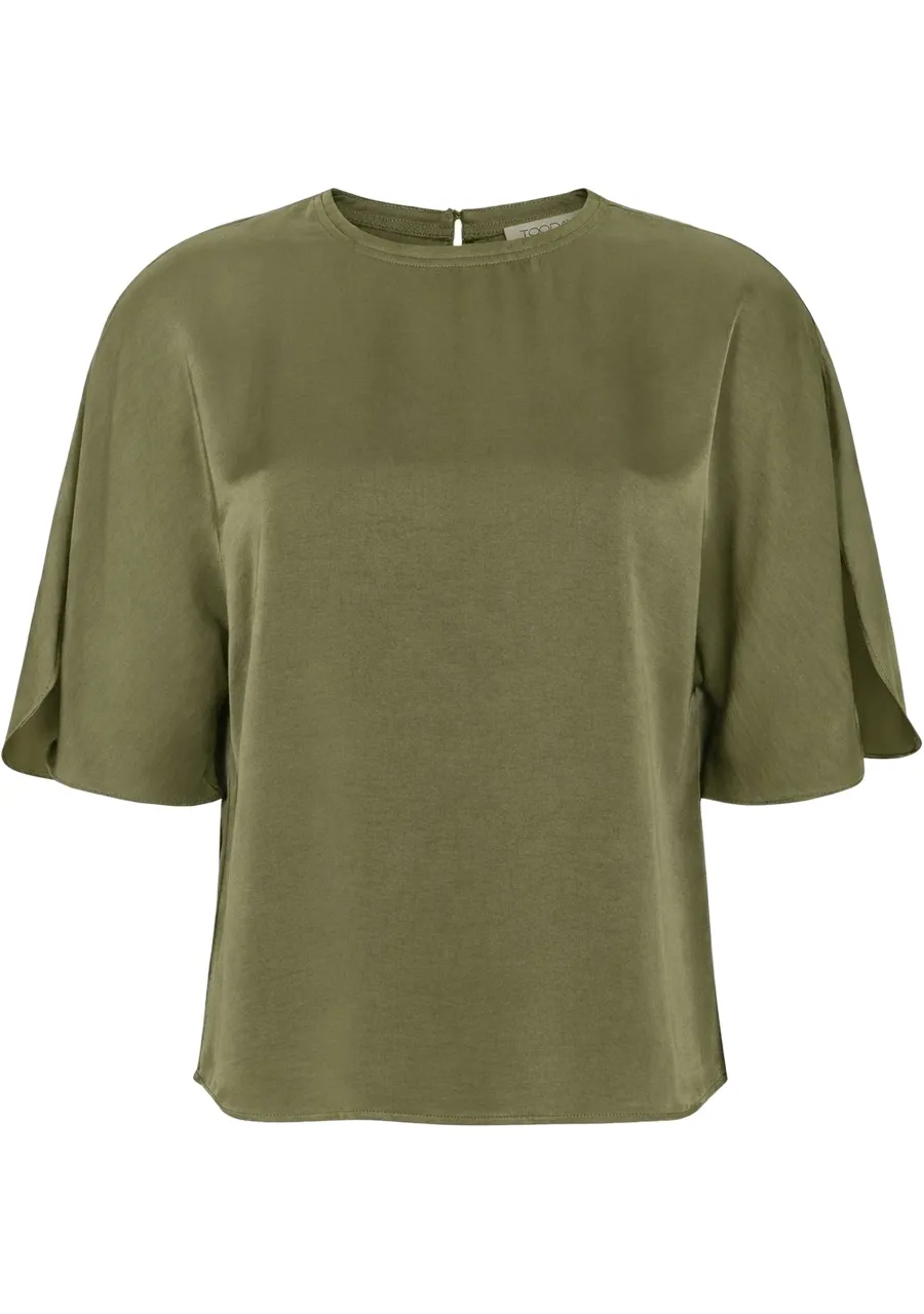 328045_3000_1 TDAya SS Blouse - Army - Afbeelding 1