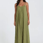 Cotton Strap Dress - Kiwi