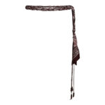 MorisonCC Scarf Mix Belt - Dark Brown/Bordeaux