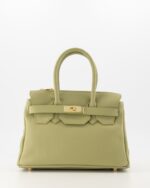 Birdie Small Leather Bag - Moss Green