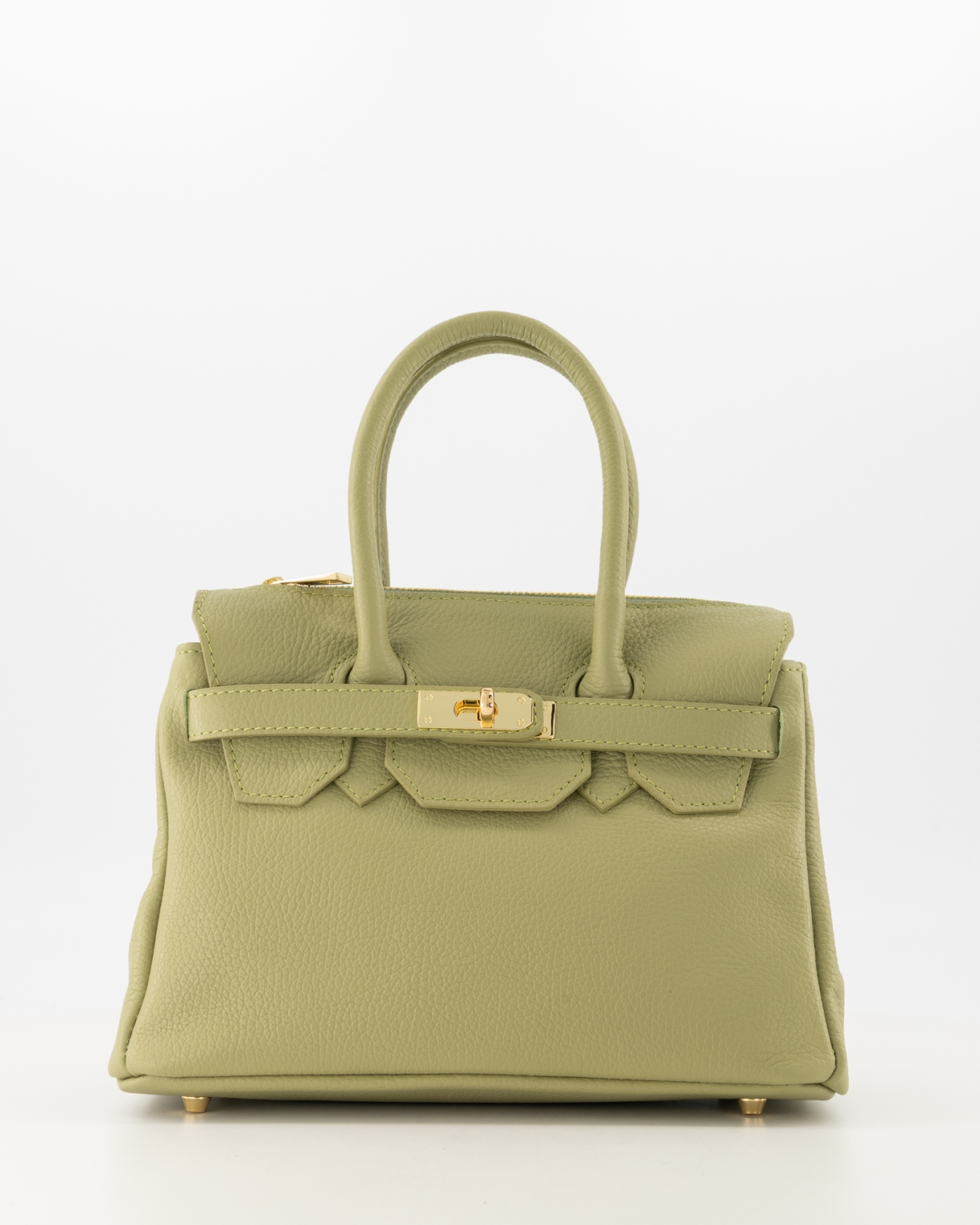8785289883187_1_26 Birdie Small Leather Bag - Moss Green - Afbeelding 1