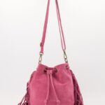 Hazel Suede Bag - Pink