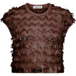 Limone Crop Top - Mocca