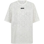 Summer Lace Loose Tee - White