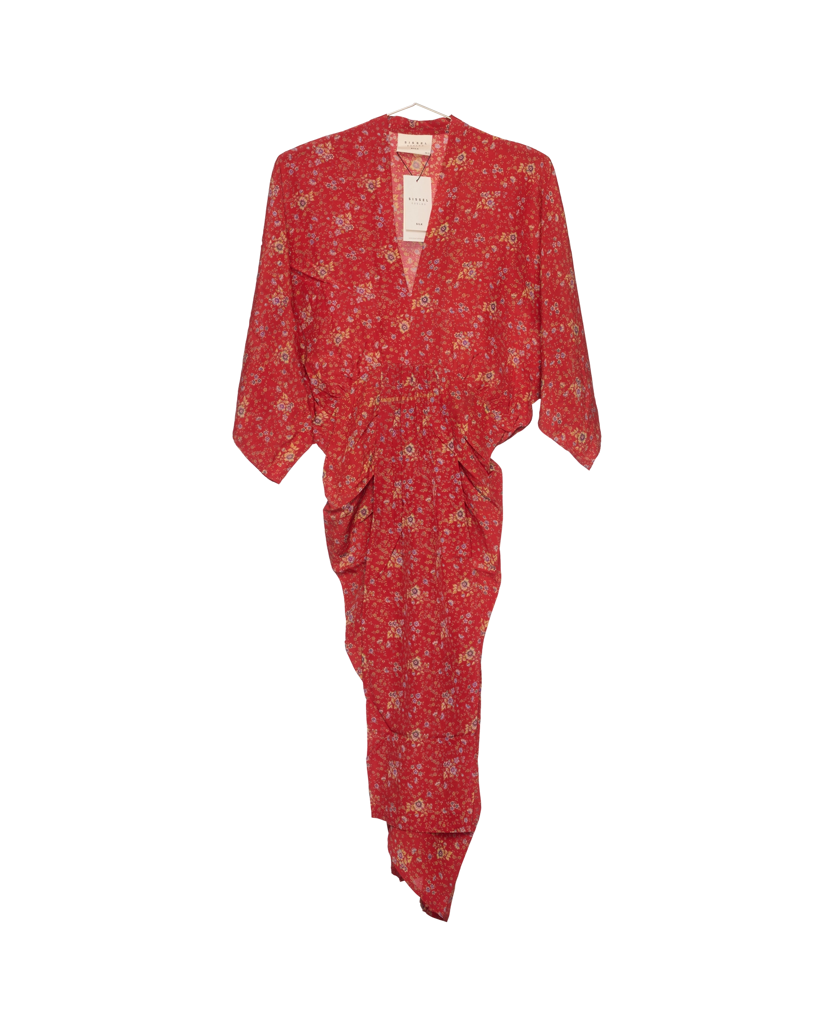 Juno SILK Dress - No 626 Vintage SILK Sari Sissel Edelbo - Juno Silk Dress - 626 - Afbeelding 1