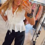 Cherry Paris Top - White