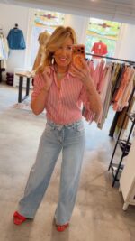Flip Waist Jeans - Light Denim