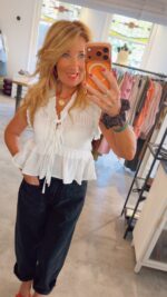 Cherry Paris Top - White - Afbeelding 3