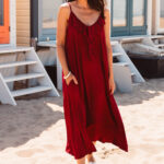 Roesel Strap Dress - Bordeaux