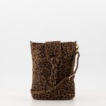 Kendra Small Suede Bag - Leopard
