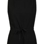 Nassa Linen Top - Black