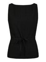 Nassa Linen Top - Black