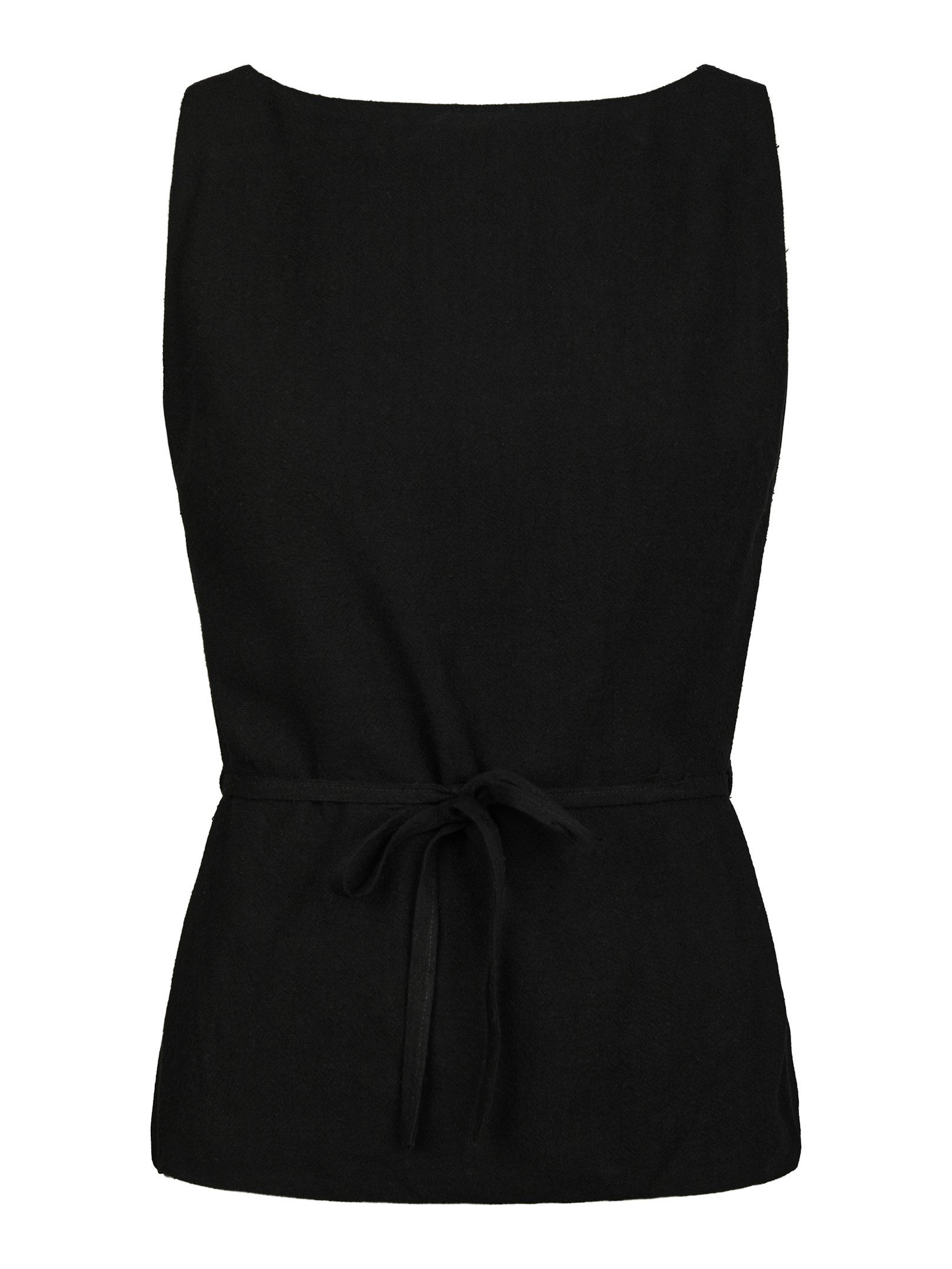 165623_100_0 Nassa Linen Top - Black - Afbeelding 1