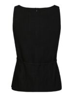 Nassa Linen Top - Black - Afbeelding 2