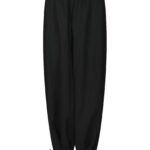 Roxana Balloon Linen Pants - Black