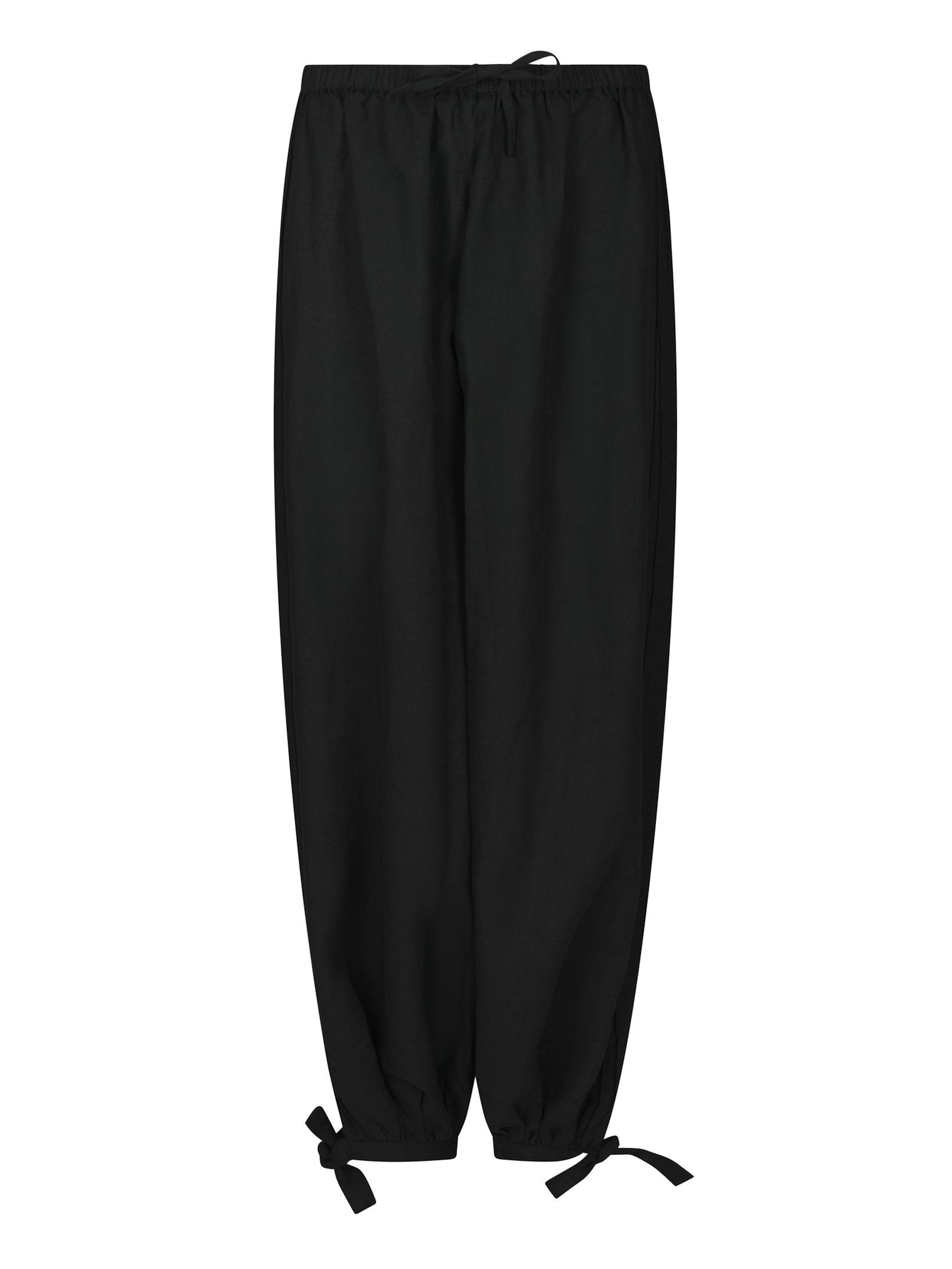 169313_100_0 Roxana Balloon Linen Pants - Black - Afbeelding 1