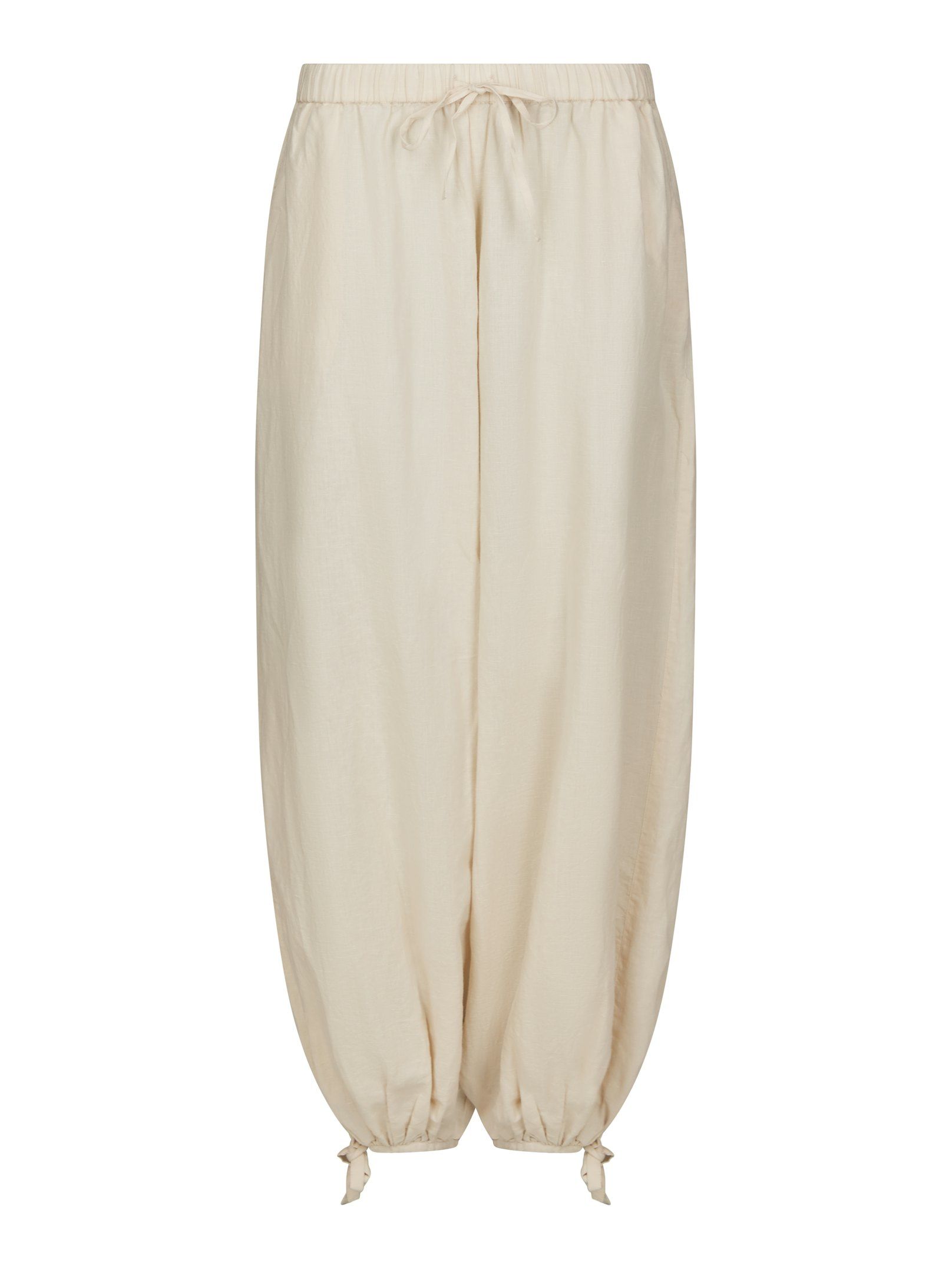 169313_213_0 (1) Roxane Balloon Linen Pants - Sand - Afbeelding 1