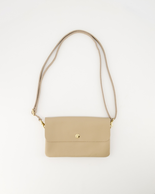 2100000131396_1_965 Misa Small Leather Bag - Sand - Afbeelding 1