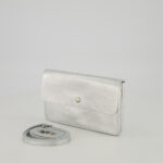 Misa Small Leather Bag - Silver