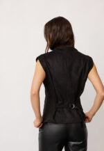 BobbieCC Fringe Pleat Top - Black - Afbeelding 2