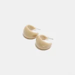 Bow19 - Noella Hoops - Bone