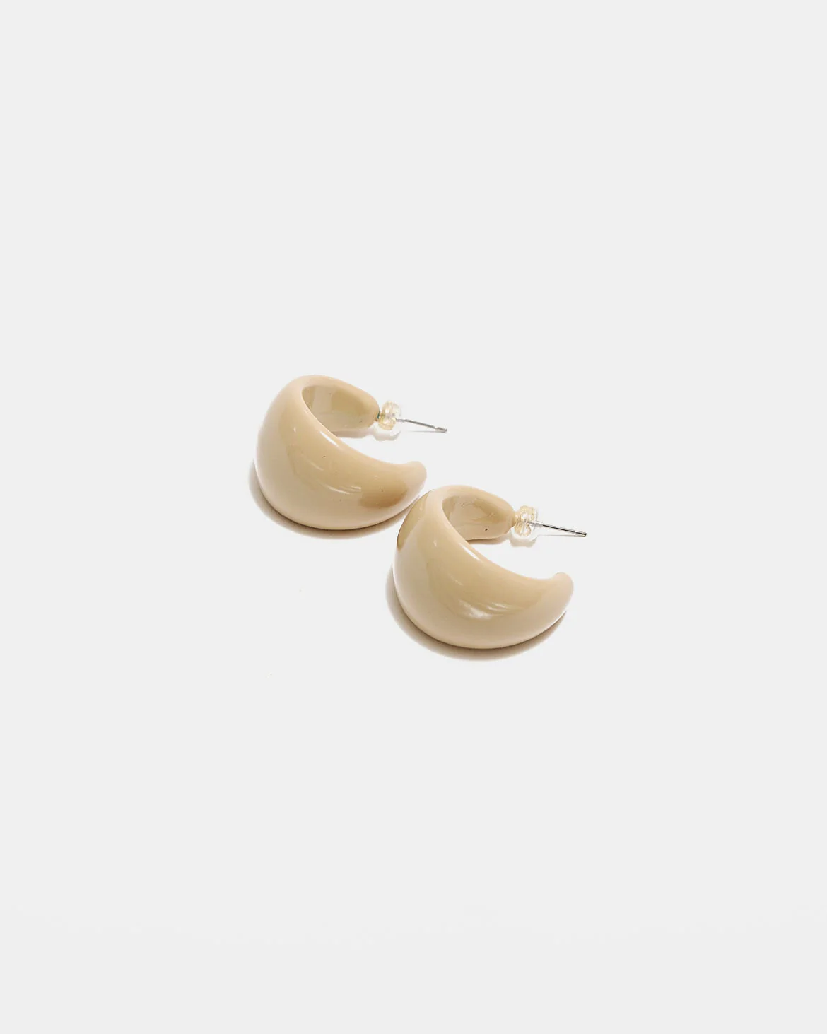 6T6A5360 Bow19 - Noella Hoops - Bone - Afbeelding 1