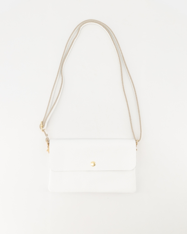 8785289886201_5_229 (2) Misa Small Leather Bag - Wit - Afbeelding 1