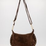 Monica Suede Bag - Dark Brown