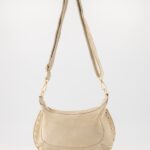 Monica Suede Bag - Cream