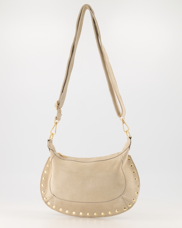 8785289895807_1_RAW_2_212 Monica Suede Bag - Cream - Afbeelding 1