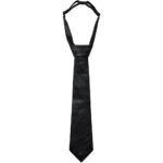 Faux Leather Tie - Black