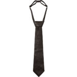 Faux Leather Tie - Mocca