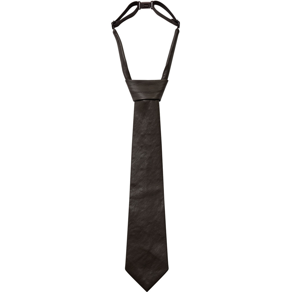 HL10699_Mocca Faux Leather Tie - Mocca - Afbeelding 1