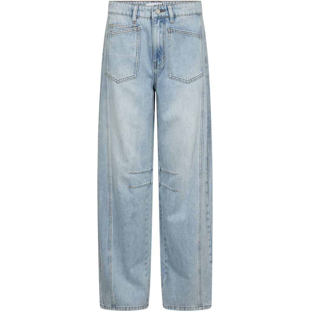 HL10700_BleachedBlue_1 Barrel Front Pocket Tall Jeans - Bleached Denim - Afbeelding 1