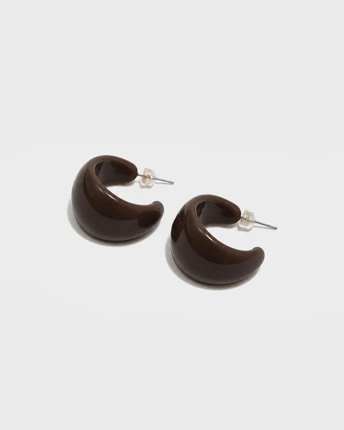 Untitled746_20260429153052 Bow19 - Noella Hoops - Dark Brown - Afbeelding 1
